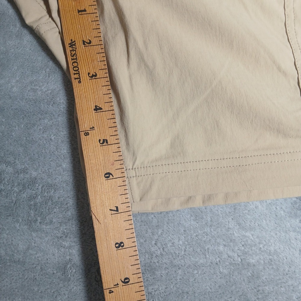 REI Co-op Convertible Pants Shorts Women's 16 Petite Tan Solid Nylon Hiking - Picture 8 of 8